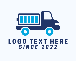 Trailer Truck - Battery Transport Truck logo design
