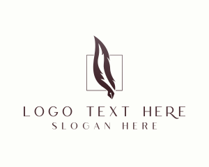 Blogger - Feather Pen Publishing logo design