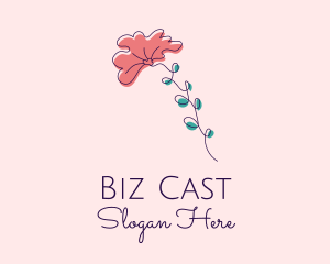 Event Styling - Minimalist Fan Flower logo design