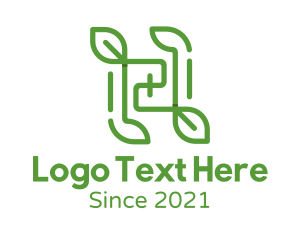 Environment - Musical Note Leaves logo design