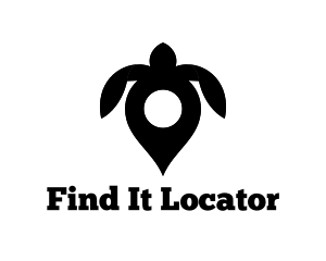 Turtle Location Pin logo design