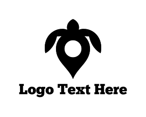 Turtle Location Pin Logo