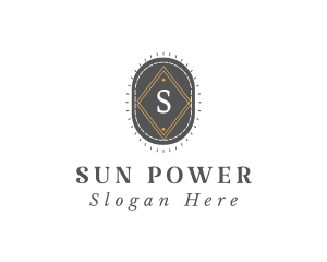 Retro Diamond Sun  logo design