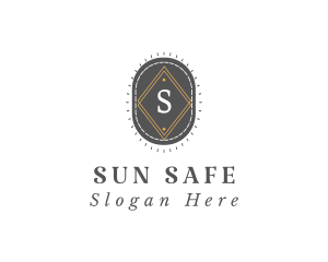 Retro Diamond Sun  logo design