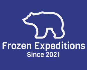 Antarctica - Wild Polar Bear logo design