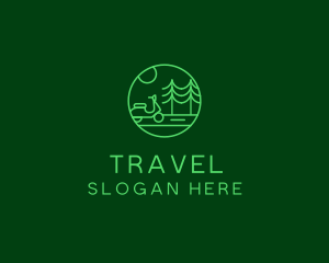 Eco Scooter Travel  logo design
