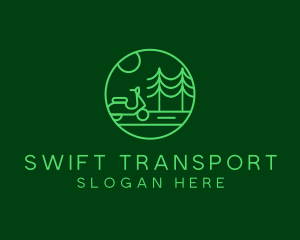 Eco Scooter Travel  logo design