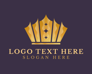 Pageant - Elegant King Crown logo design