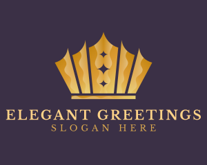 Elegant King Crown logo design