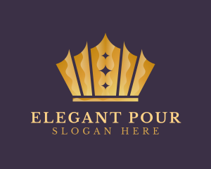 Elegant King Crown logo design