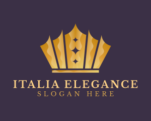 Elegant King Crown logo design