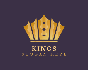 Elegant King Crown logo design