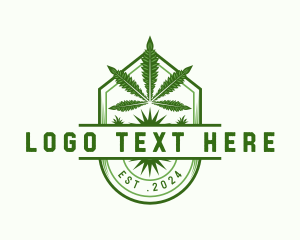 Cannabis Shop - Marijuana Weed Cannabis logo design