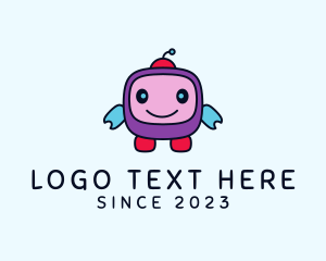 Droid - Cute Robot Toy logo design