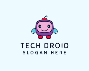 Droid - Cute Robot Toy logo design