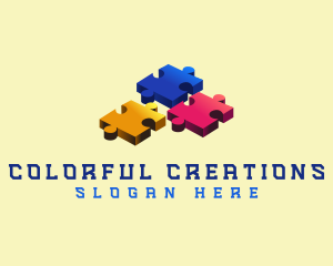 Crayon - Puzzle Blocks Jigsaw logo design