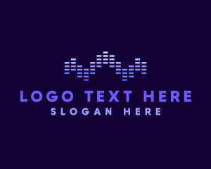 Application - Digital Audio Wave logo design