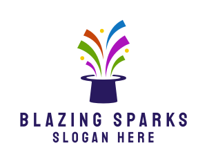 Theme Park Fireworks logo design