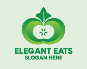 Shiny Green Fruit logo design