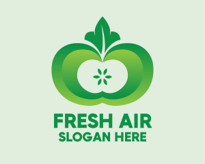 Shiny Green Fruit logo design