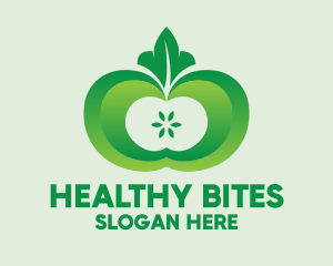 Shiny Green Fruit logo design