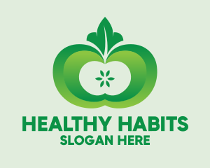 Shiny Green Fruit logo design