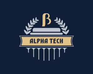 Alphabet - Greek Beta Symbol Ornament logo design