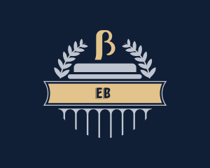 Emblem - Greek Beta Symbol Ornament logo design