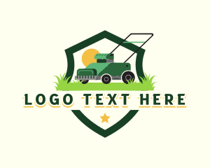 Gardening - Lawn Yard Mower logo design