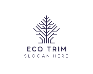 Eco Sustainable Tree logo design