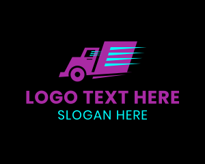 International - Express Delivery Truck logo design