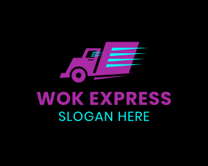 Express Delivery Truck logo design