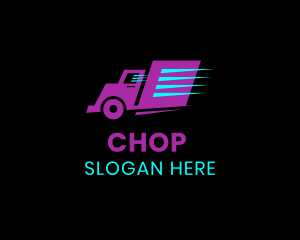 Fast - Express Delivery Truck logo design