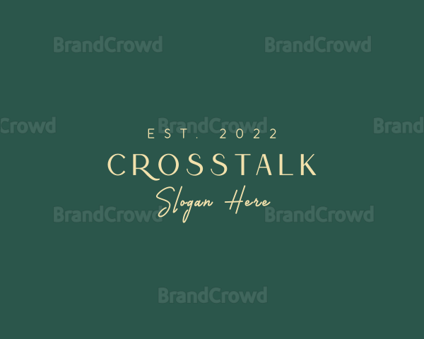 Luxurious Company Wordmark Logo