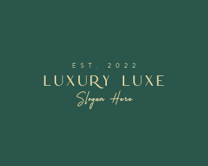  Luxurious Company Wordmark logo design