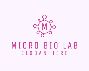 Microbiologist - Coronavirus Disease Bacteria logo design