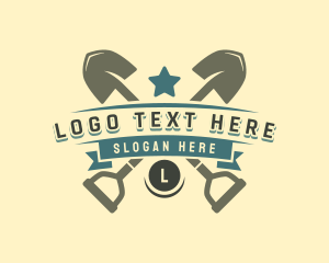 Spade - Shovel Landscaping Tool logo design