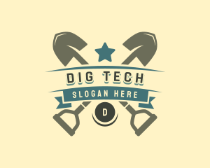 Dig - Shovel Landscaping Tool logo design