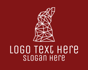 Zoo - Simple Hare Line Art logo design