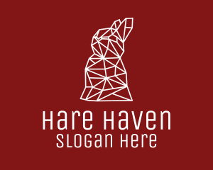 Hare - Simple Hare Line Art logo design