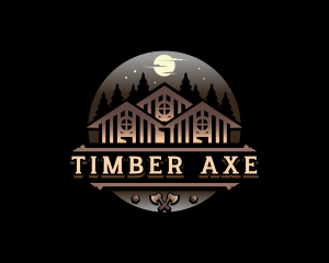 Cabin Woodwork Builder logo design