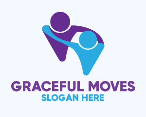 People Dance Lesson logo design