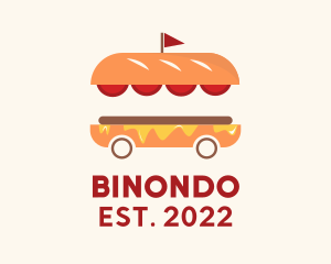 Sandwich - Hamburger Sandwich Food Cart logo design