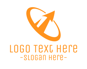 Flight - Orange Stallite Dish logo design