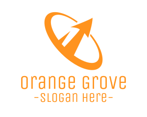 Orange Stallite Dish logo design