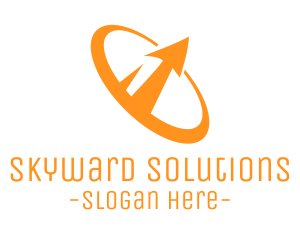 Orange Stallite Dish logo design