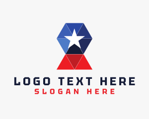 United States - Modern Geometric Nation logo design