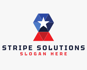 Modern Geometric Nation logo design