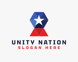 Modern Geometric Nation logo design