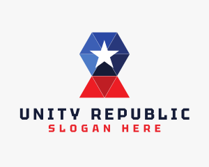 Republic - Modern Geometric Nation logo design